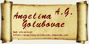 Angelina Golubovac vizit kartica
